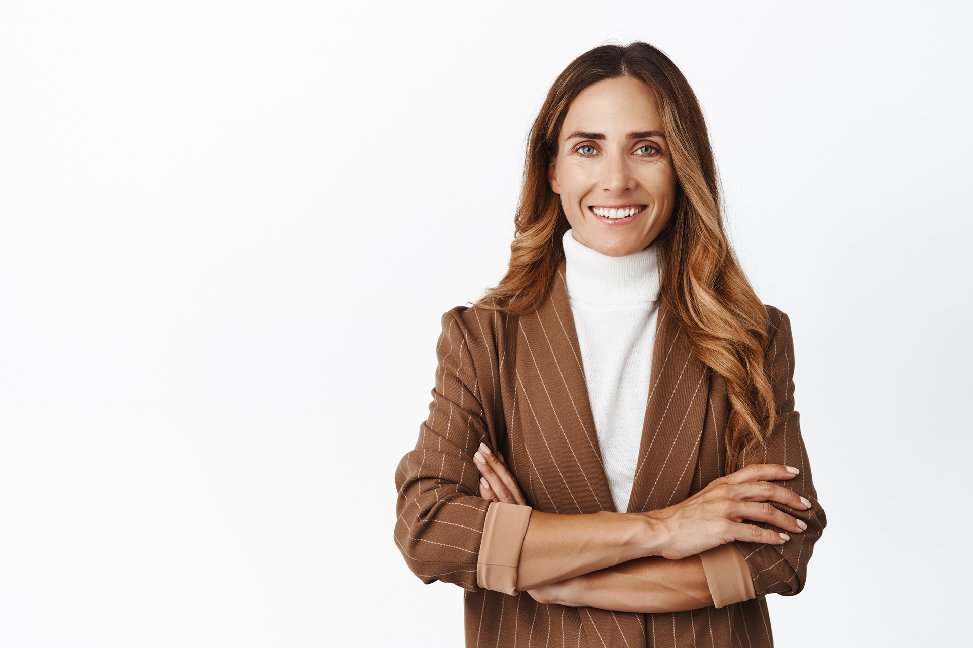 Businessfrau mit verschränkten Armen | Einkauf Verhandlungsstrategien